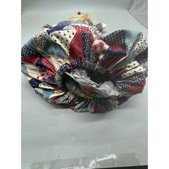 Handmade Patchwork Doll Fabric Bag With Rustic Country Style READ - Picture 5 of 8